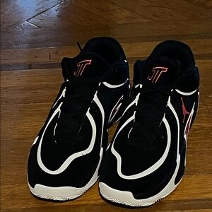 Jordan Tatum 4 Black and White Sneakers